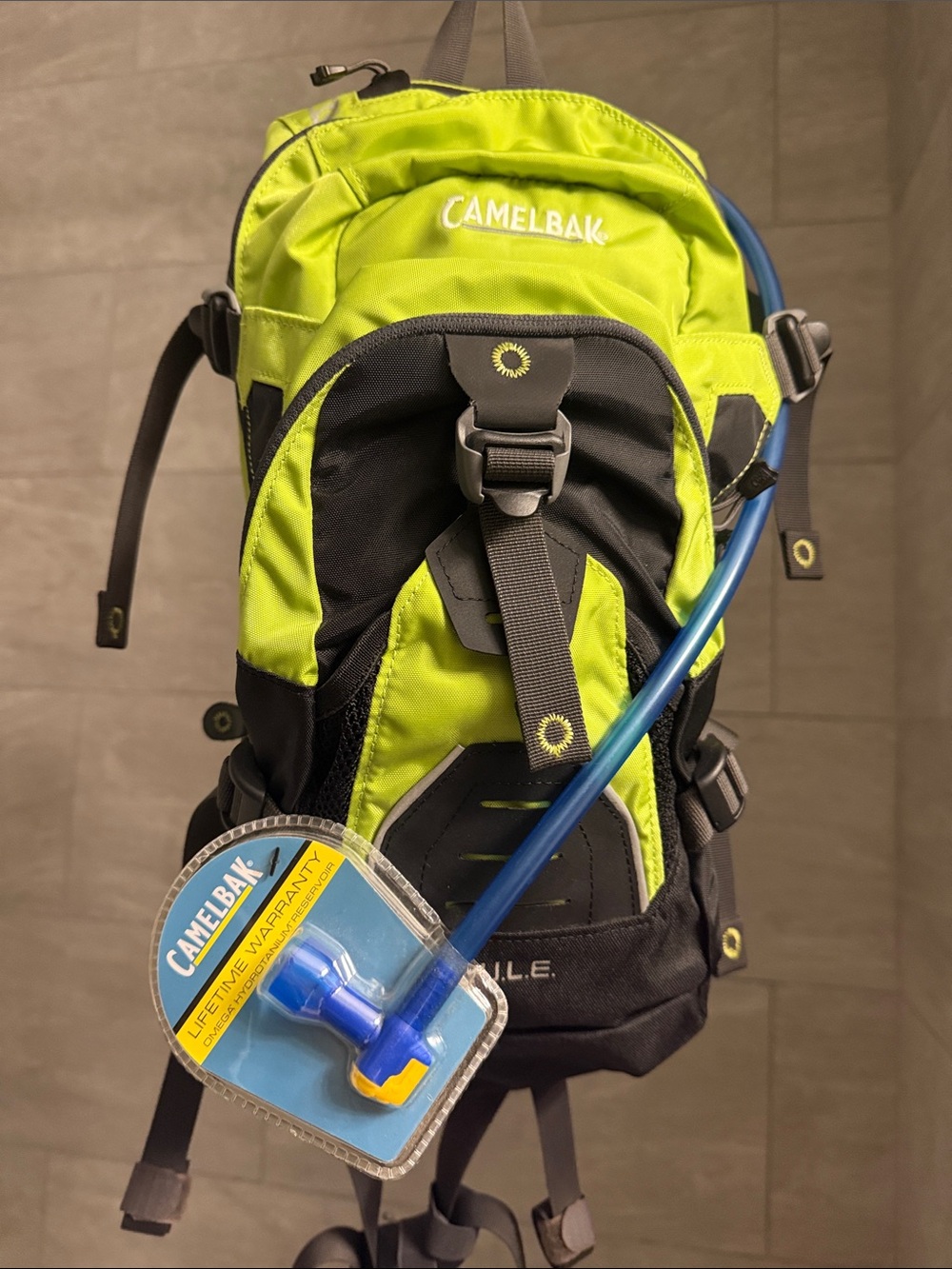 CAMELBAK M.U.L.E. Hydration Backpack in Lime Green with Water Bladder